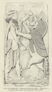 Persepoli, Combattimento del re con grifone, Palazzo n. 3