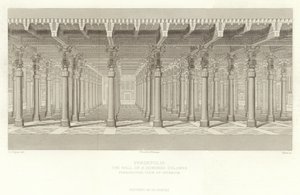 Persepoli, Sala delle Cento Colonne, Vista prospettica dell