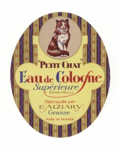 Etichetta Petit Chat, Eau de Cologne da French School