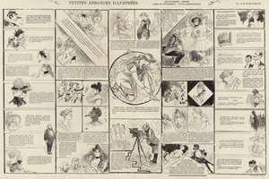 Petites annonces illustrees (incisione)