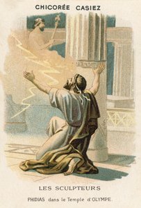 Fidia nel Tempio di Olimpia da French School