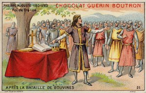 Filippo Augusto, Re di Francia, dopo la Battaglia di Bouvines da French School