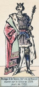 Filippo VI di Valois, 50º re di Francia, salito al trono nel 1328, morto nel 1350 da French School