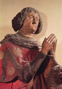 Philippe de Commynes (1447-1511) dalla sua tomba (pietra policroma) da French School