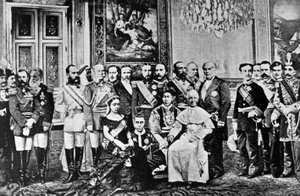 Fotomontaggio dei governanti mondiali, 1867 da French School