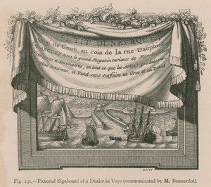 Insegna pittorica di un venditore di giocattoli (comunicato da M. Bonnardot)