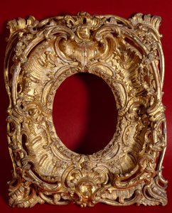 Cornice in legno dorato. Francia XVIII secolo da French School