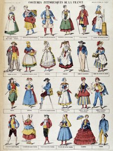 Costumi pittoreschi della Francia - immagine di Epinal da French School