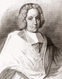 Pierre-Paul Guérin de Tencin, 1679-1758. Ecclesiastico francese, arcivescovo di Embrun e Lione, e cardinale. Da Les Heures Libres pubblicato nel 1908.