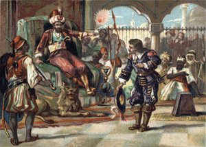 Pierre Porcon de La Barbinais, capitano di fregata, fu fatto prigioniero dal dey di Algeri. Lo inviò a negoziare con il re Luigi XIV il trattamento dei prigionieri francesi in Algeria e gli accordi di pace. Il re rifiutò le proposte e il comandante bretone da French School