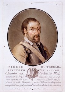 Pierre du Terrail, Seigneur de Bayard, da Portraits des grands hommes, femmes illustres, et sujets memorables de France, pubblicato 1787-92