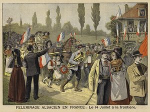 Pellegrinaggio degli alsaziani in Francia, 14 luglio 1897 da French School