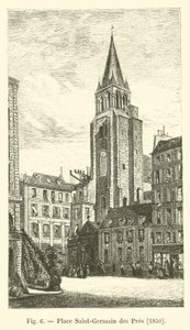 Place Saint-Germain des Pres, 1850 da French School