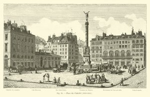 Piazza del Chatelet, 1820-1855 da French School