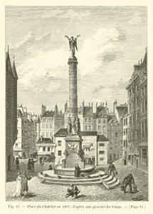 Piazza del Chatelet nel 1807