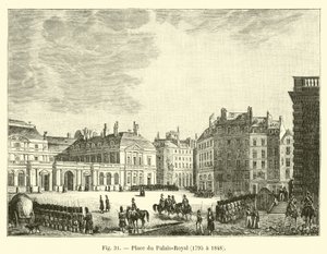 Piazza del Palais-Royal, 1795 a 1848 da French School