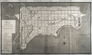 Piano Direttore della Città di Cayes, 1789 da French School