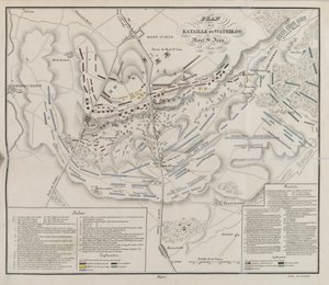 Piano della Battaglia di Waterloo, Mont St Jean da French School