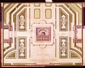 Piano della Grand Terrasse del Château de Marly, 1714