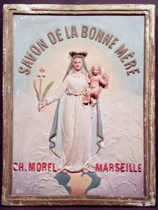Targa pubblicitaria Savon de la Bonne Mere, 1880 da French School