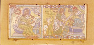 Placca raffigurante San Marco e il Sacrificio di Abramo da French School
