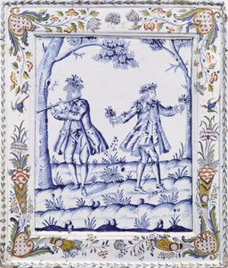 Placca che raffigura una scena da Il flauto magico
