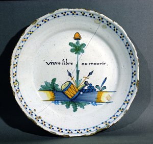 Piatto raffigurante l