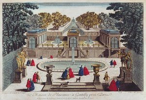Giardino di piacere a Gentilly vicino a Parigi da French School