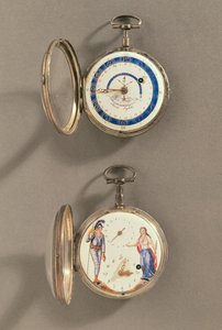 Orologi da tasca (metallo e smalto) da French School