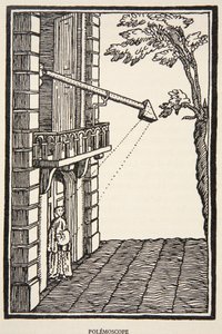Polemoscopio, copia di Boris Mestchersky, illustrazione da Histoire de la Nation Francaise, Sciences, Volumi I & II, di Gabriel Hanotaux, 1924 da French School