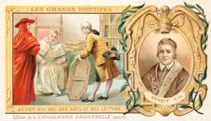 Papa Benedetto XIV, patrono delle arti da French School