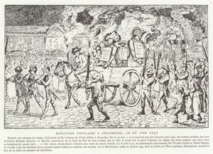 Esecuzione popolare a Strasburgo, 25 giugno 1791
