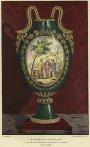 Vaso di porcellana della Manufacture nationale de Sevres, Francia da French School