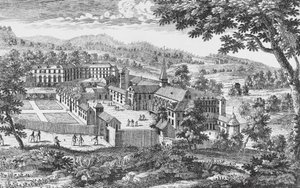 Abbazia di Port-Royal-des-Champs, incisione, Francia da French School