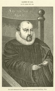 Portait di Salomon de Caus, nella galleria delle antichità di Heidelberg