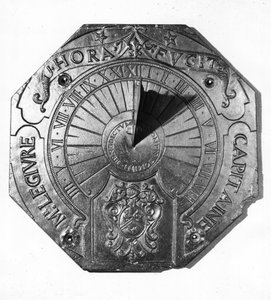 Meridiana portatile, dal Castello di Sierk (Mosella) 1756