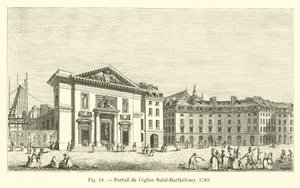 Portale della chiesa di Saint-Barthelemy, 1789 da French School