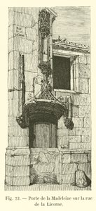 Porta della Madeleine sulla rue de la Licorne da French School