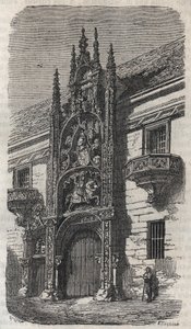 Porta del Palazzo Ducale di Nancy (Palais des Ducs de Lorraine) (1502-1512) - incisione in 