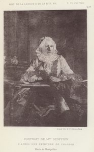 Ritratto di Madame Geoffrin da French School