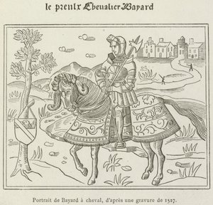 Ritratto di Bayard a cavallo da French School