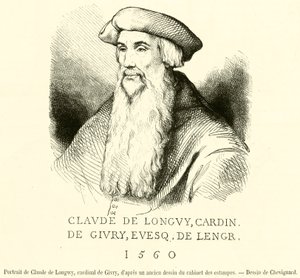 Ritratto di Claude de Longwy, cardinale di Givry da French School