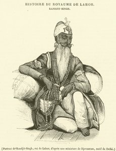 Ritratto di Randjit-Singh, re di Lahore da French School