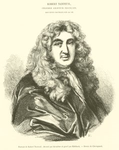 Ritratto di Robert Nanteuil (incisione) da French School