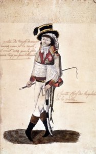 Ritratto a figura intera di François Athanase de Charette de la Contrie (1763-1796), leader realista della Vandea - Museo Dobrée, Nantes da French School