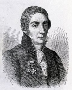 Ritratto di Alessandro Volta (1745 - 1827) - in "Album della Scienza; illustri studiosi; Grandi Scoperte" 1896 da French School