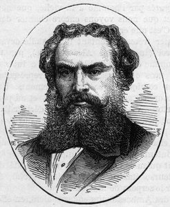 Ritratto di Alexandre Cabanel (1823-1889), pittore francese. Incisione in "Le Monde Illustré" n.890 del 2 maggio 1874