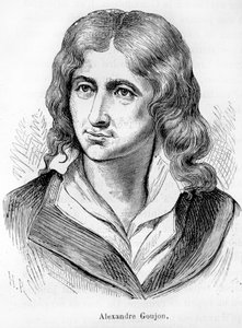 Ritratto di Alexandre Goujon (1766-1795), attore della rivoluzione francese - in "L
