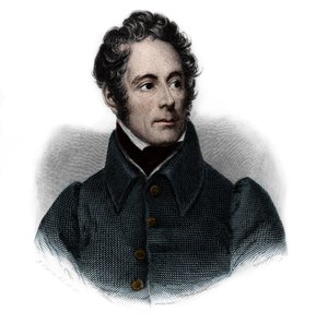 Ritratto di Alphonse de Lamartine (1791-1869), scrittore, poeta e politico francese. In 