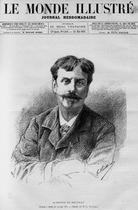 Ritratto di Alphonse de Neuville (1835-1885), pittore e disegnatore francese, in 
